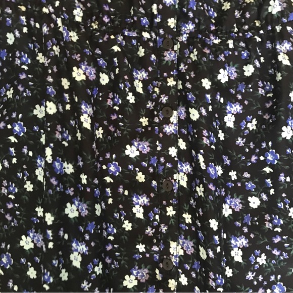 Urban Outfitters Kimchi Blue Floral Button Dress M - Picture 5 of 7